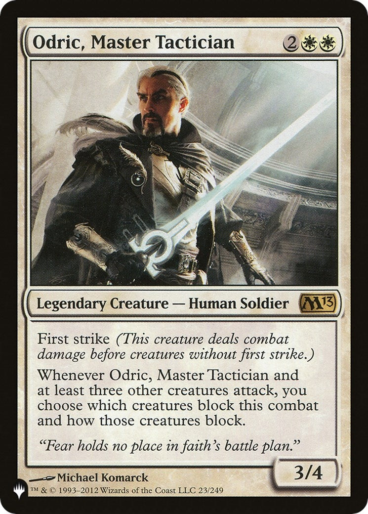 Image for Odric, Master Tactician (23/249) [The List Reprints] - Magic: The Gathering