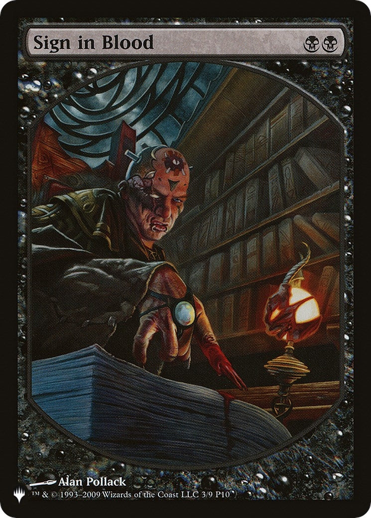 Image for Sign in Blood (P10) (9-Mar) [The List Reprints] - Magic: The Gathering