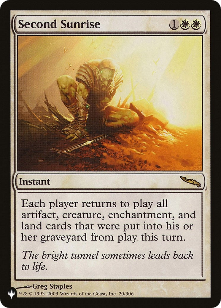 Image for Second Sunrise (20/306) [The List Reprints] - Magic: The Gathering