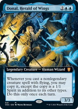 Image for Donal, Herald of Wings (Extended Art) (41) [Innistrad: Crimson Vow] - Magic: The Gathering