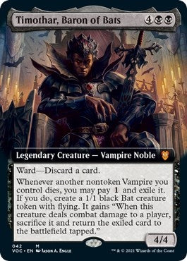 Image for Timothar, Baron of Bats (Extended Art) (42) [Innistrad: Crimson Vow] - Magic: The Gathering