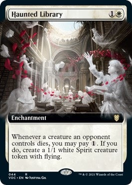 Image for Haunted Library (Extended Art) (44) [Innistrad: Crimson Vow] - Magic: The Gathering