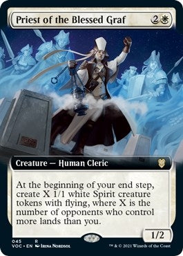 Image for Priest of the Blessed Graf (Extended Art) (45) [Innistrad: Crimson Vow] - Magic: The Gathering