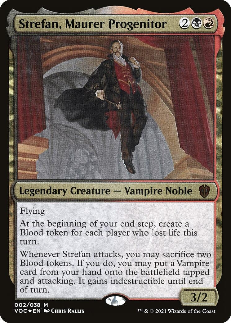 Image for Strefan, Maurer Progenitor (Display Commander) - Thick Stock (2) [Innistrad: Crimson Vow] - Magic: The Gathering