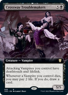 Image for Crossway Troublemakers (Extended Art) (55) [Innistrad: Crimson Vow] - Magic: The Gathering