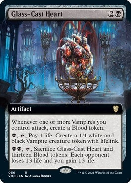 Image for Glass-Cast Heart (Extended Art) (56) [Innistrad: Crimson Vow] - Magic: The Gathering