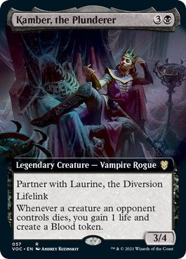 Image for Kamber, the Plunderer (Extended Art) (57) [Innistrad: Crimson Vow] - Magic: The Gathering