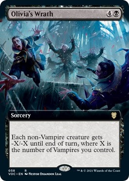 Image for Olivia's Wrath (Extended Art) (58) [Innistrad: Crimson Vow] - Magic: The Gathering