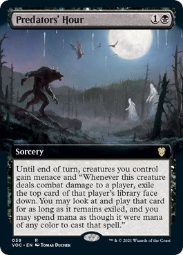Image for Predators' Hour (Extended Art) (59) [Innistrad: Crimson Vow] - Magic: The Gathering