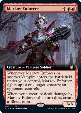 Image for Markov Enforcer (Extended Art) (64) [Innistrad: Crimson Vow] - Magic: The Gathering