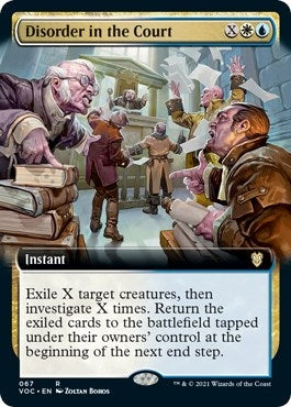 Image for Disorder in the Court (Extended Art) (67) [Innistrad: Crimson Vow] - Magic: The Gathering