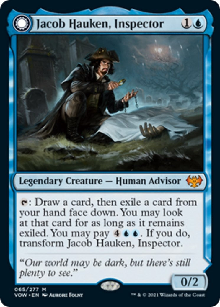 Image for Jacob Hauken, Inspector (65) [Innistrad: Crimson Vow] - Magic: The Gathering