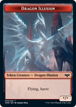 Image for Dragon Illusion Token (9) [Innistrad: Crimson Vow] - Magic: The Gathering