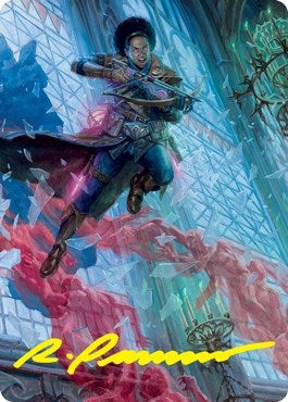 Image for Kaya, Geist Hunter Art Card (Gold-Stamped Signature) (3) [Innistrad: Crimson Vow] - Magic: The Gathering