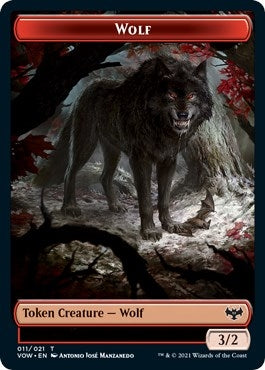 Image for Wolf Token (011) (11) [Innistrad: Crimson Vow] - Magic: The Gathering