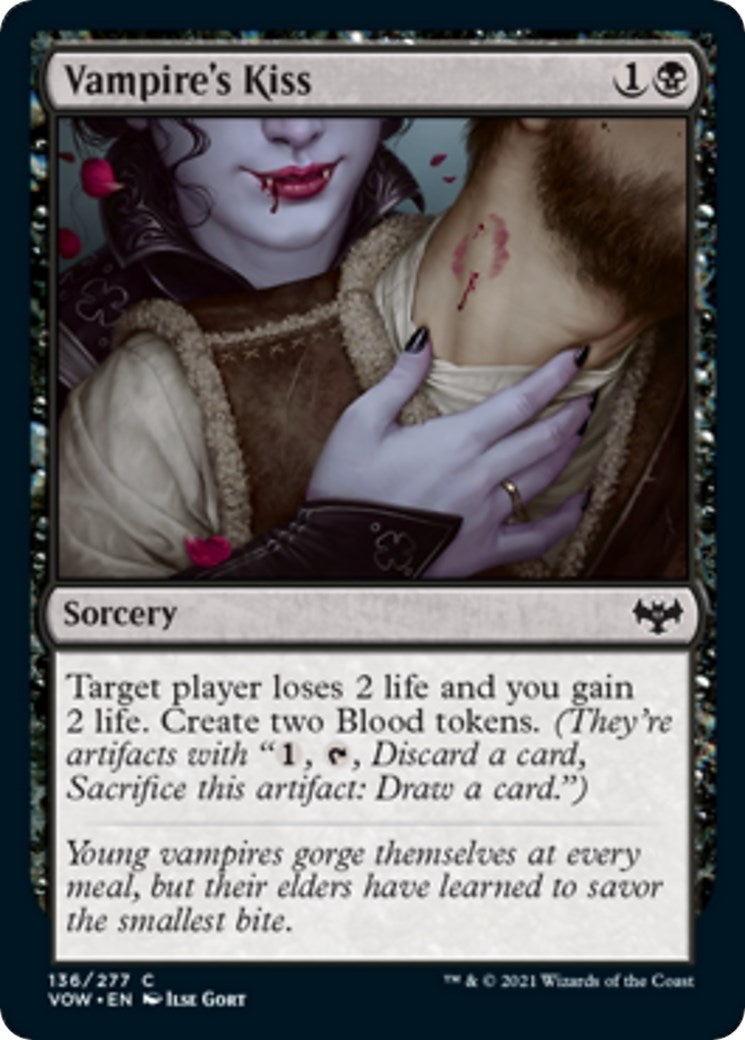 Image for Vampire's Kiss (136) [Innistrad: Crimson Vow] - Magic: The Gathering