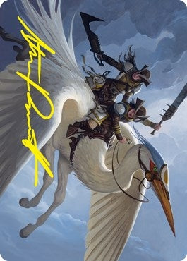 Image for Gryffwing Cavalry Art Card (Gold-Stamped Signature) (11) [Innistrad: Crimson Vow] - Magic: The Gathering