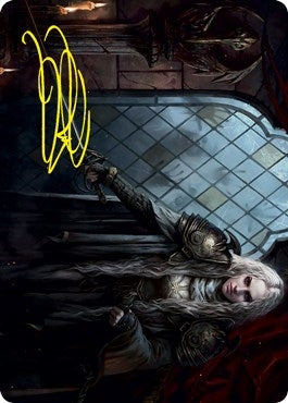 Image for Thalia, Guardian of Thraben Art Card (Gold-Stamped Signature) (18) [Innistrad: Crimson Vow] - Magic: The Gathering