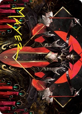 Image for Gift of Fangs Art Card (Gold-Stamped Signature) (34) [Innistrad: Crimson Vow] - Magic: The Gathering