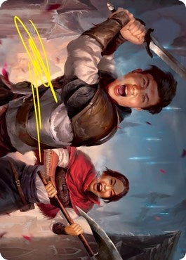 Image for Daybreak Combatants Art Card (Gold-Stamped Signature) (42) [Innistrad: Crimson Vow] - Magic: The Gathering