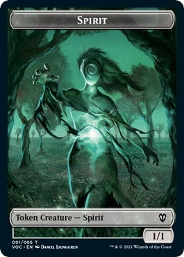 Image for Spirit (001) // Spirit (002) Double-sided Token (1 // 2) [Innistrad: Crimson Vow] - Magic: The Gathering