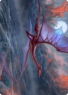 Manaform Hellkite Art Card (46) [Art Series: Innistrad: Crimson Vow]