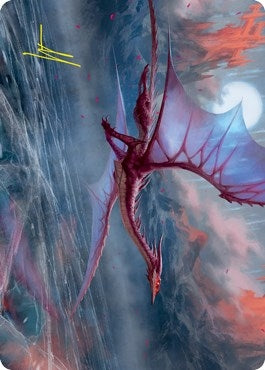 Image for Manaform Hellkite Art Card (Gold-Stamped Signature) (46) [Innistrad: Crimson Vow] - Magic: The Gathering
