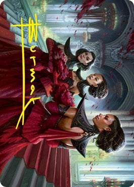 Image for Olivia's Attendants Art Card (Gold-Stamped Signature) (47) [Innistrad: Crimson Vow] - Magic: The Gathering