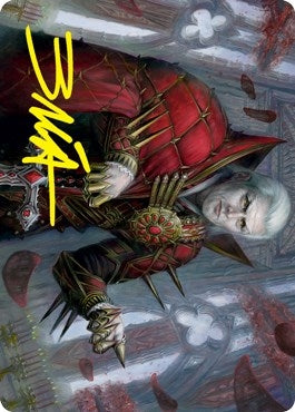 Image for Edgar, Charmed Groom (59/81) Art Card (Gold-Stamped Signature) (59) [Innistrad: Crimson Vow] - Magic: The Gathering