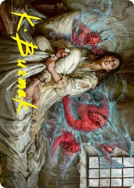 Image for Eruth, Tormented Prophet Art Card (Gold-Stamped Signature) (61) [Innistrad: Crimson Vow] - Magic: The Gathering