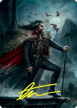 Image for Dracula, Blood Immortal Art Card (Gold-Stamped Signature) (71) [Innistrad: Crimson Vow] - Magic: The Gathering