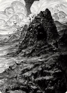 Image for Mountain Art Card (80) [Innistrad: Crimson Vow] - Magic: The Gathering