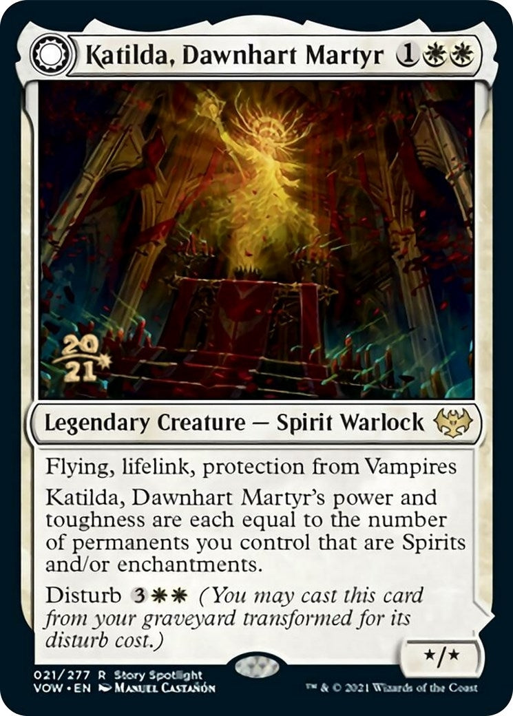 Image for Katilda, Dawnhart Martyr (21) [Prerelease Cards] - Magic: The Gathering