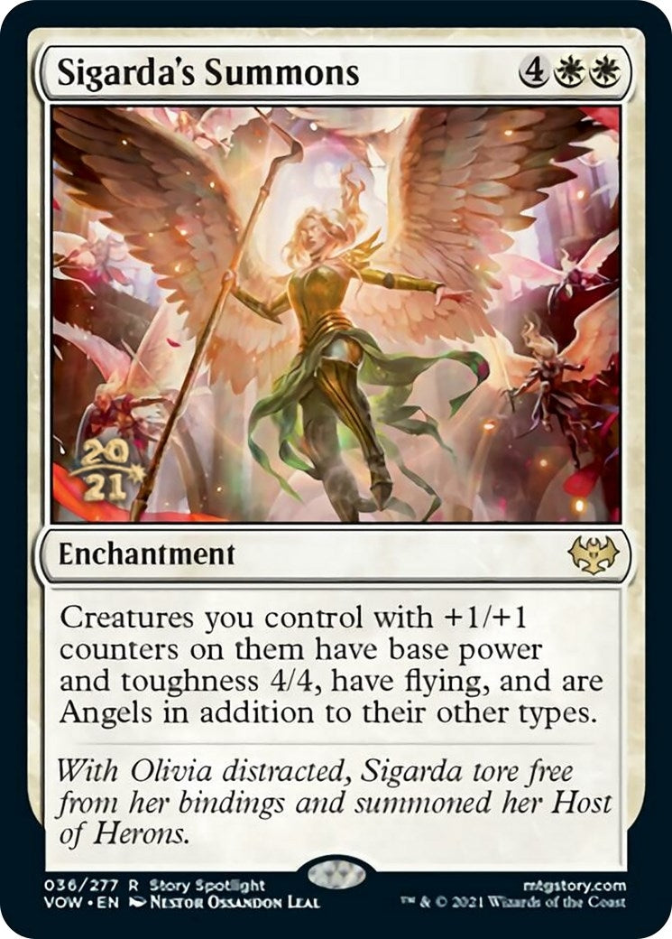 Image for Sigarda's Summons (36) [Prerelease Cards] - Magic: The Gathering