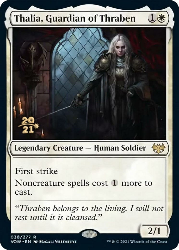 Image for Thalia, Guardian of Thraben (38) [Prerelease Cards] - Magic: The Gathering