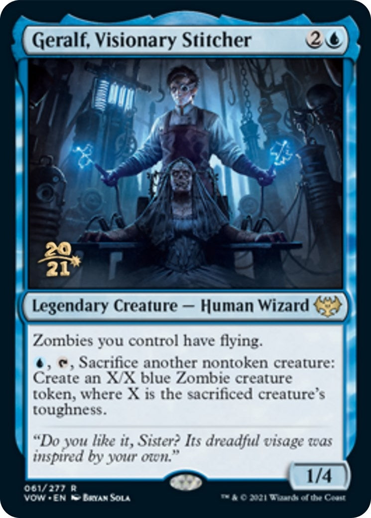 Image for Geralf, Visionary Stitcher (61) [Prerelease Cards] - Magic: The Gathering