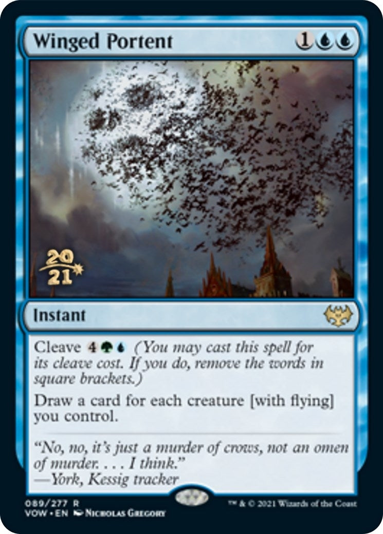 Image for Winged Portent (89) [Prerelease Cards] - Magic: The Gathering