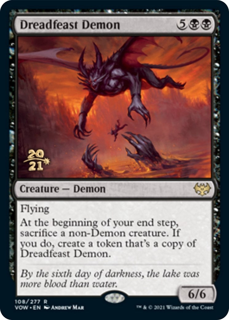 Dreadfeast Demon (108) [Prerelease Cards]