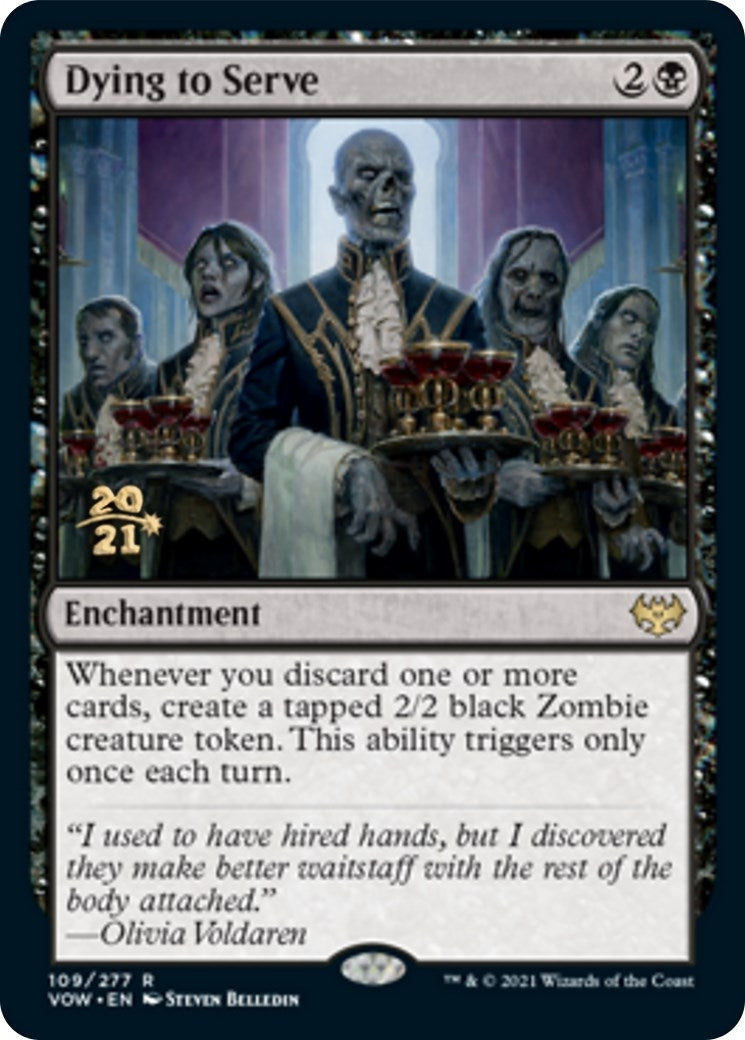 Image for Dying to Serve (109) [Prerelease Cards] - Magic: The Gathering