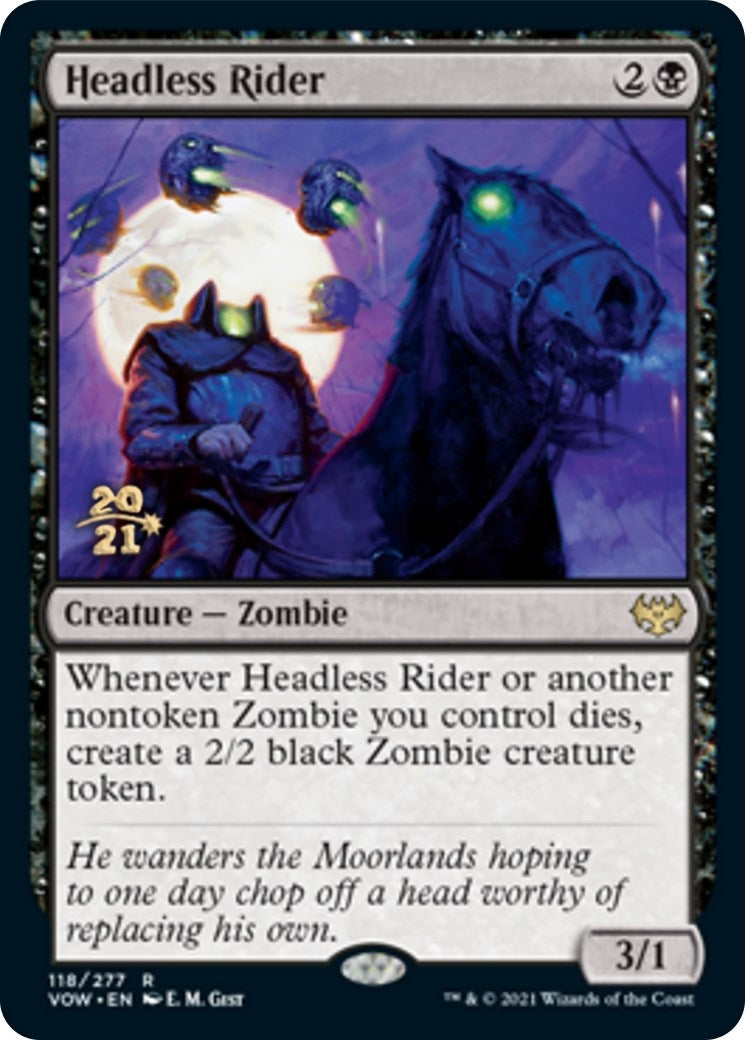 Image for Headless Rider (118) [Prerelease Cards] - Magic: The Gathering