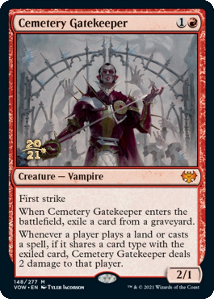 Image for Cemetery Gatekeeper (148) [Prerelease Cards] - Magic: The Gathering