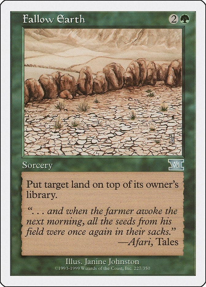 Image for Fallow Earth (227) [Classic Sixth Edition] - Magic: The Gathering