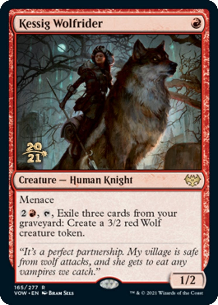 Image for Kessig Wolfrider (165) [Prerelease Cards] - Magic: The Gathering