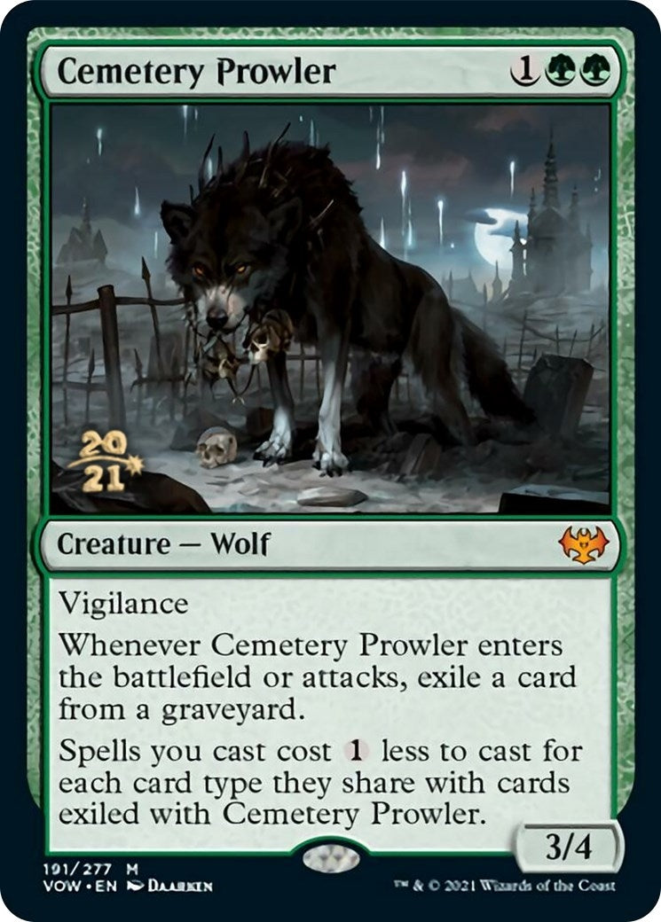 Image for Cemetery Prowler (191) [Prerelease Cards] - Magic: The Gathering