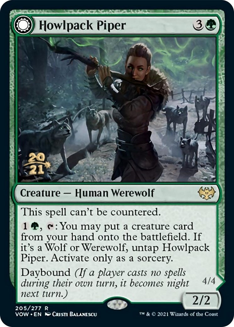 Howlpack Piper (205) [Prerelease Cards]