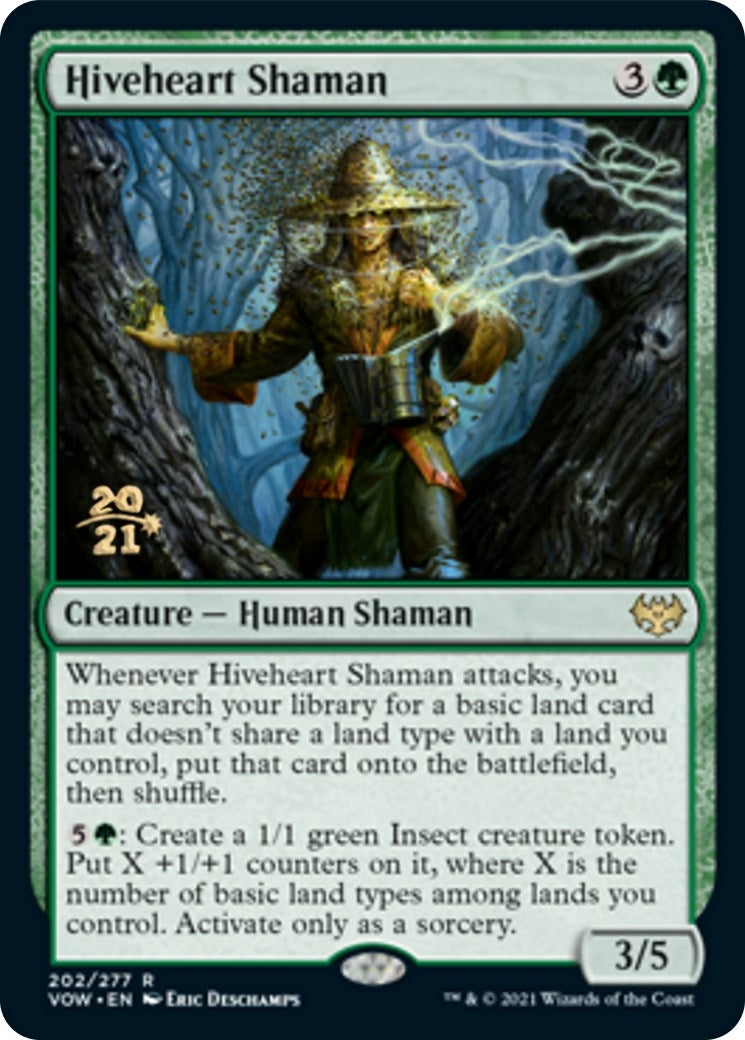 Image for Hiveheart Shaman (202) [Prerelease Cards] - Magic: The Gathering