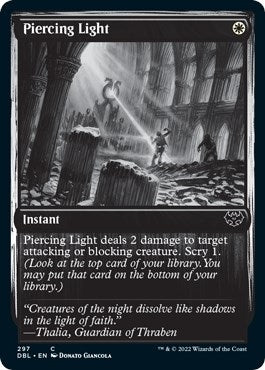 Image for Piercing Light (297) [Innistrad: Double Feature] - Magic: The Gathering