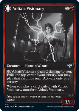 Image for Voltaic Visionary (450) [Innistrad: Double Feature] - Magic: The Gathering