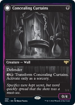 Image for Concealing Curtains (368) [Innistrad: Double Feature] - Magic: The Gathering