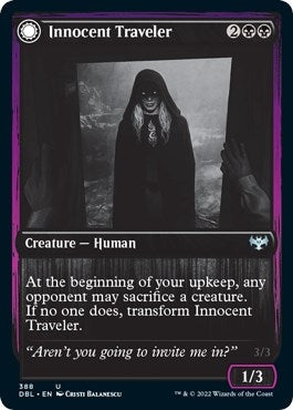 Image for Innocent Traveler (388) [Innistrad: Double Feature] - Magic: The Gathering